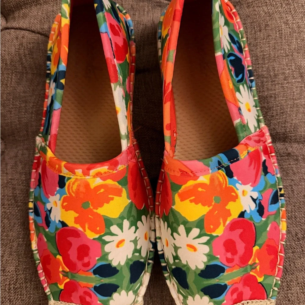 Sea Star Beachwear x Frances Valentine Floral Espadrille Slip On Water Shoe W8 - Picture 1 of 4